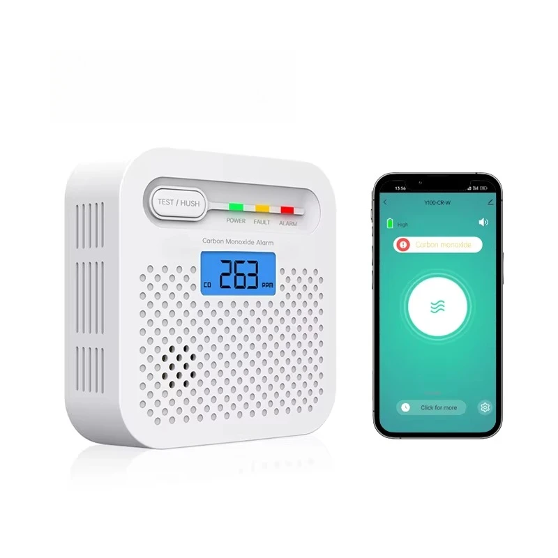 2026 EN50291 Certificated Wi-Fi Smart Home CO Alarm Carbon Monoxide Detector