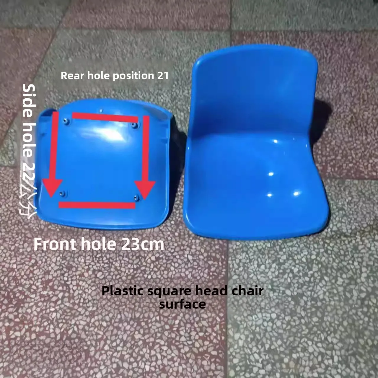 Transparent display chair, plastic chair step chair, large supermarket chair