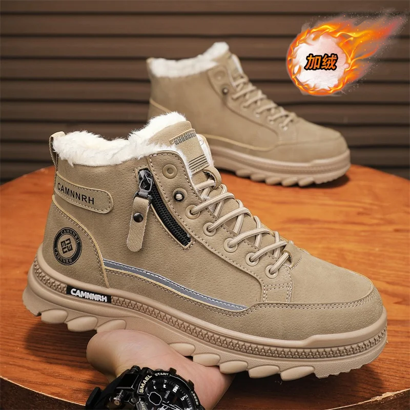 

Non-Slip Motorcycle Boots Man Outdoor Boots Shoes for Men Work Boots for Men Sports and Leisure Wear-resistant All-match New