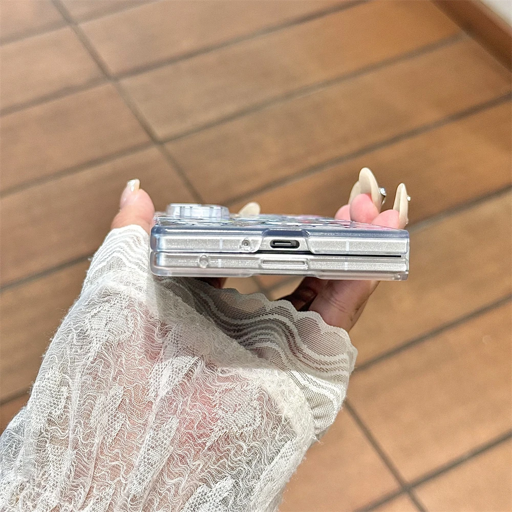 غطاء خلفي فاخر من البولي كربونات لهاتف سامسونج جالاكسي Z Fold 7 Fold6 Fold5 Fold4 Fold3 5G حافظة حماية ضد الصدمات #5