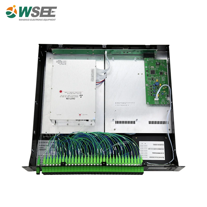 Wsee PON OLT CATV 19dBm 32พอร์ต WDM ราคา EDFA