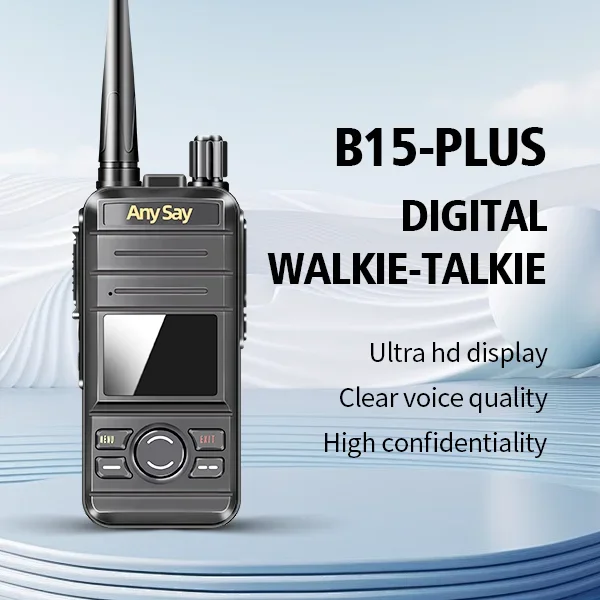 B15P Hot Selling 400-470MHz N-DMR Handheld UHF Long Range Walkie Talkie 5W Digital Two-Way POC Ham Radio