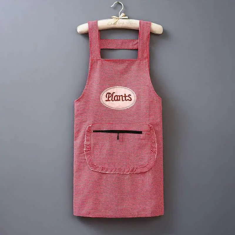 

Kitchen Apron Waterproof Ladies Men Home Aprons Wipeable Oil Resistant Baking BBQ Restaurant Cafe Aprons Gift