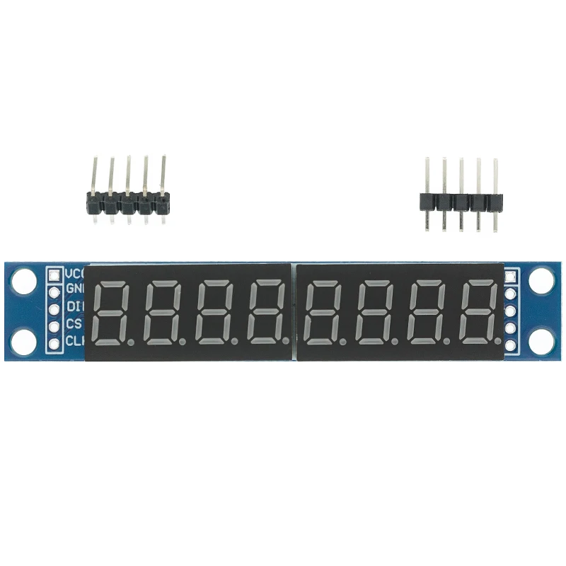 TM1637 4 Bit/TM1638/MAX7219 8 Bit Modul Display LED Digital 7 Segmen 0.36 Inci Jam Tabung Anoda Merah Empat Driver Seri