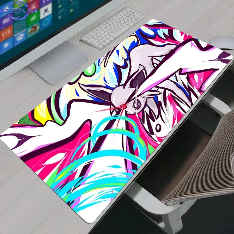 Large Mouse pad pc speed For e-sports Pokemon Pikachu players  Laptop Computer Keyboard  desk Mat xxl mousepad