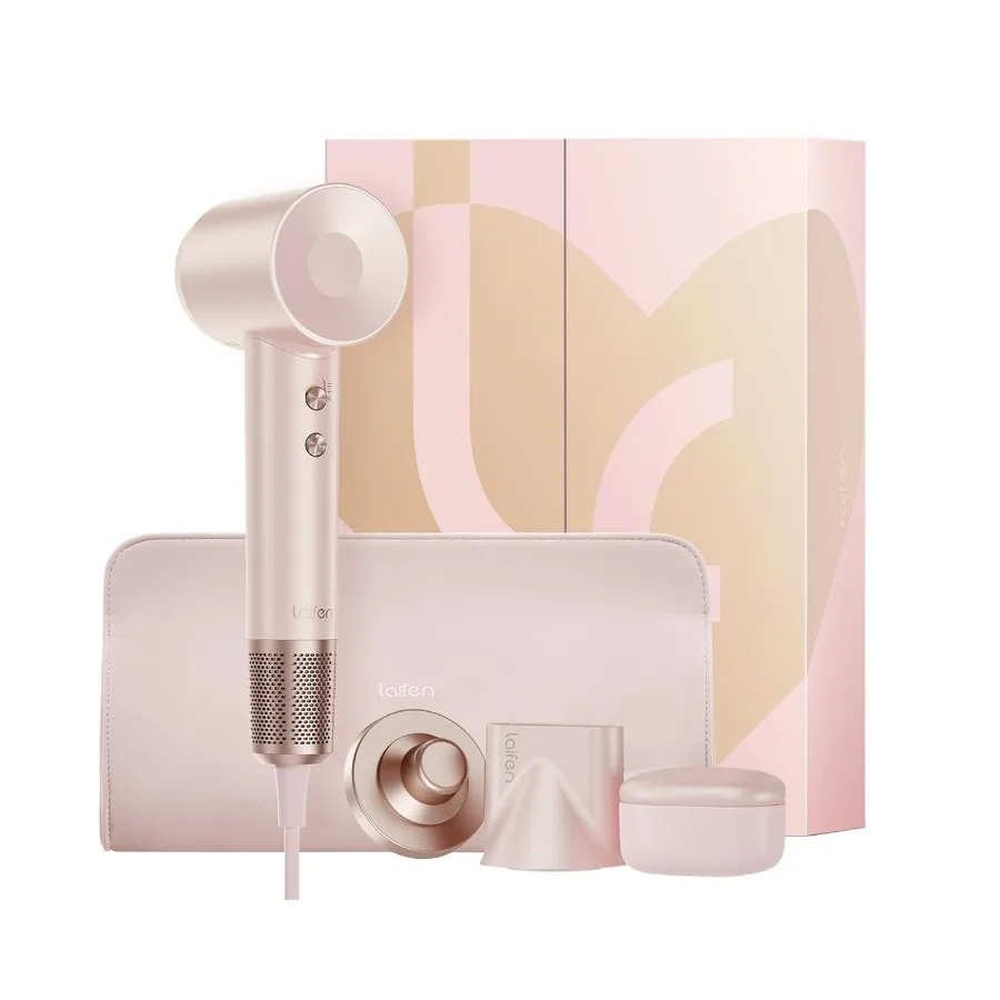 مجفف شعر ممتاز عالي السرعة صندوق الحب مجفف نفخ محمول أيوني احترافي مع 110000 دورة في الدقيقة خفيف الوزن ومنخفض الضوضاء 360 درجة