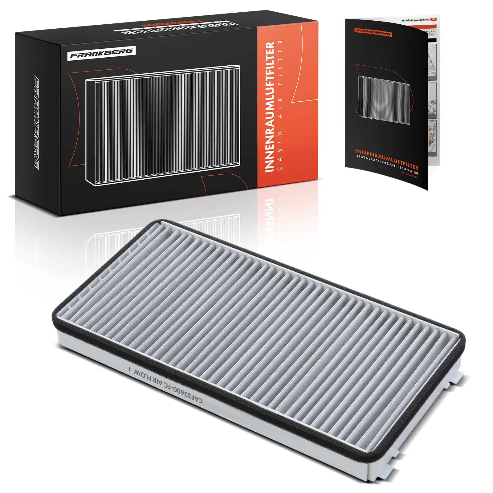 Frankberg 1x Cabinefilter Actief Koolfilter voor Peugeot 406 Porsche 911 Boxster Cayman 1995-2000 99757121900 99657221902