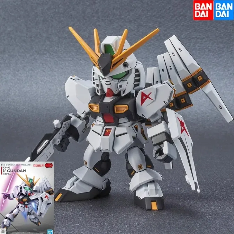 

Gundam Bandai Ex SD BB RX-93 Pre-V Standard Action Assembly Model Original Product Birthday Gift Anime Collection