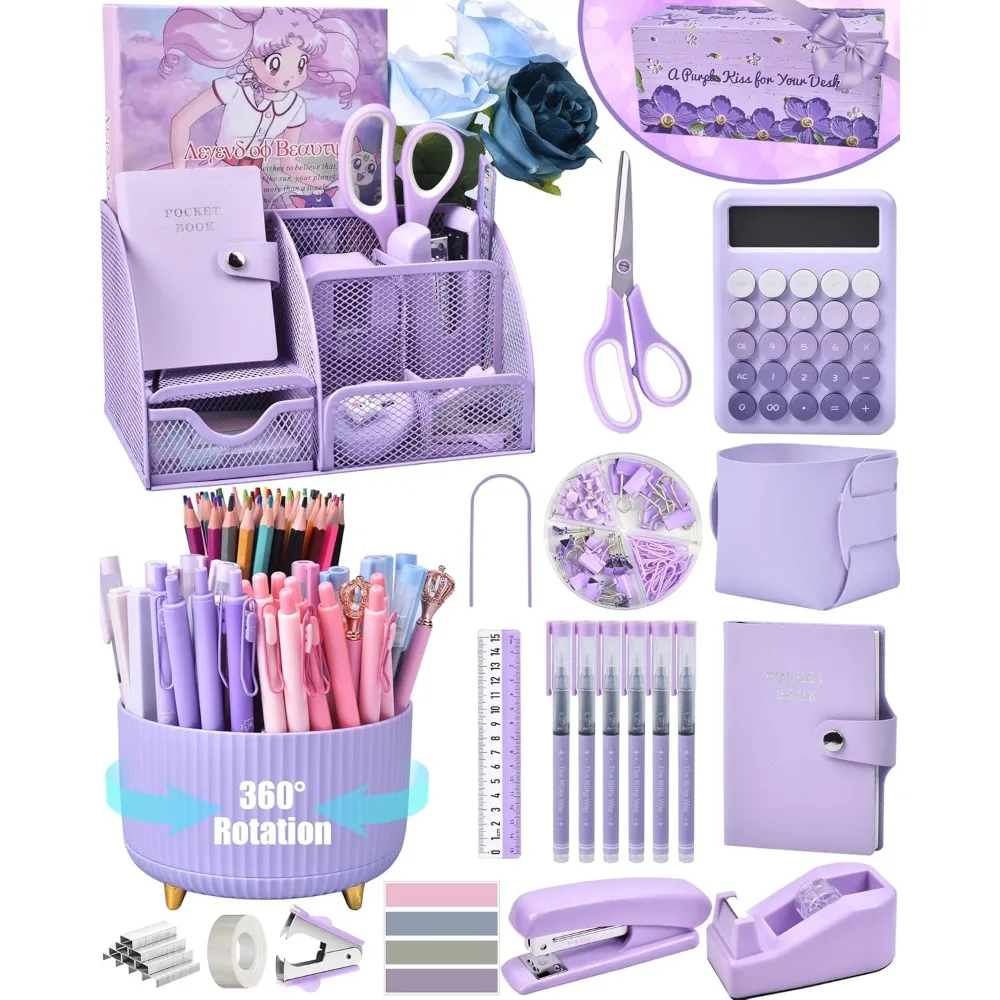 organizer-da-scrivania-viola-e-accessori-con-organizer-da-scrivania-in-rete-e-360-°-portapenne-girevole-e-un-sacco-ufficio-viola-da-ufficio