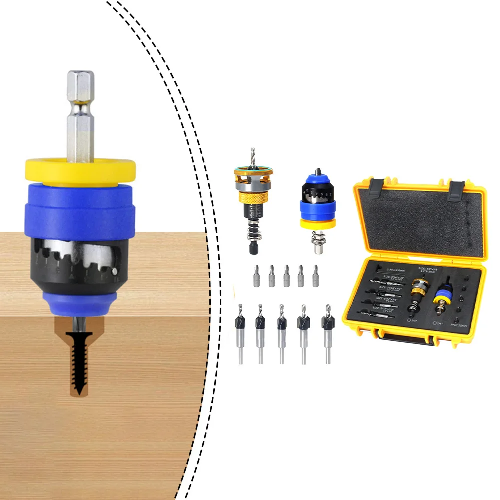 86*30mm 3.38*1.18in Depth Stop Drill Tool-free Depth Setting Automatic Depth Control Heat-resistant Performance