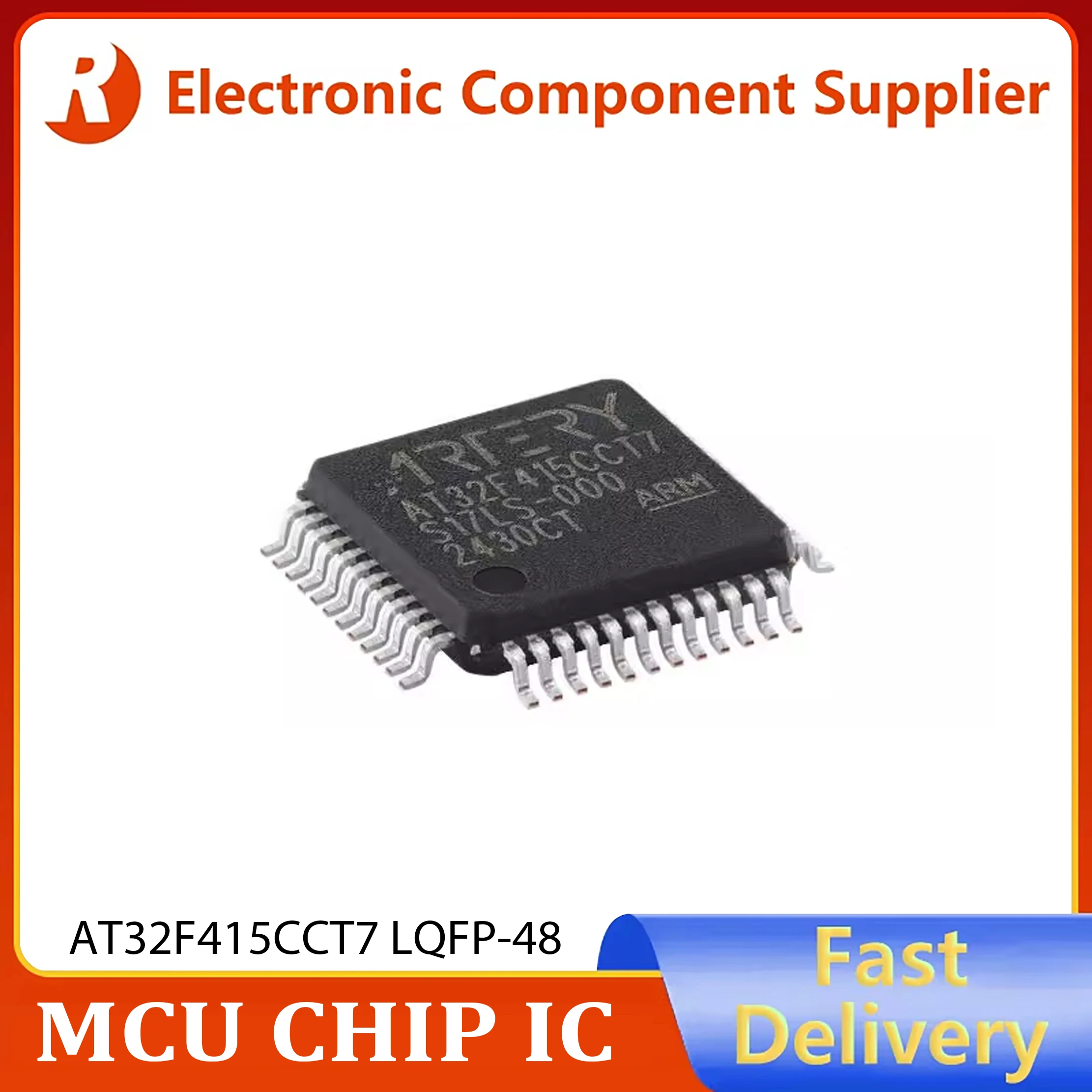 2pcs Genuine AT32F415CCT7 LQFP-48 ARM Cortex-M4 32-bit Microcontroller Unit (MCU) in stock