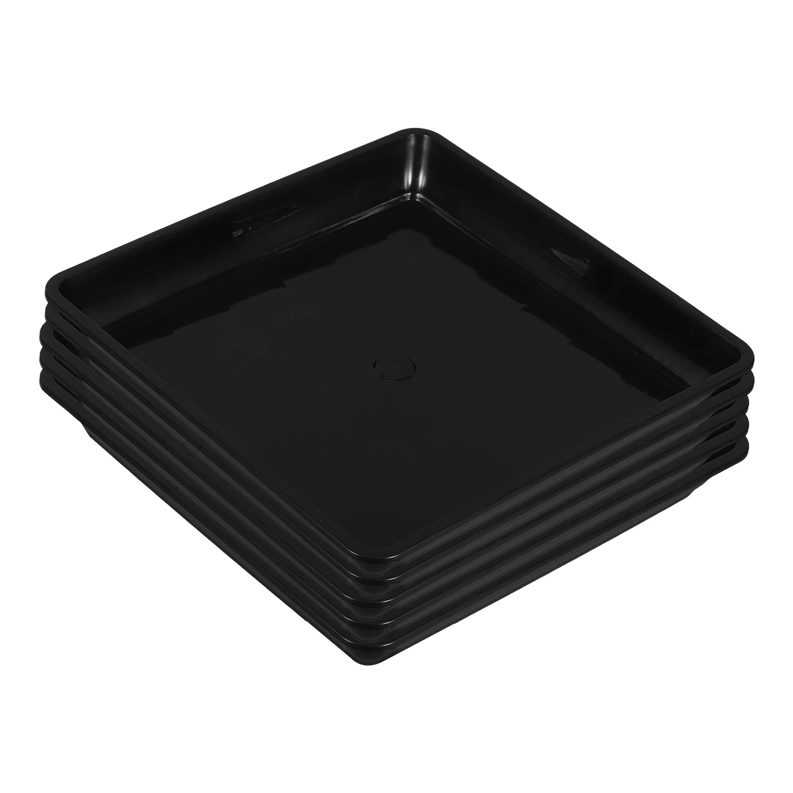 

5pcs Flower Square Plant Saucer Watering Tray For Bonsai Garden Indoor Use Durable Pp Watering Tray Planter Pallet