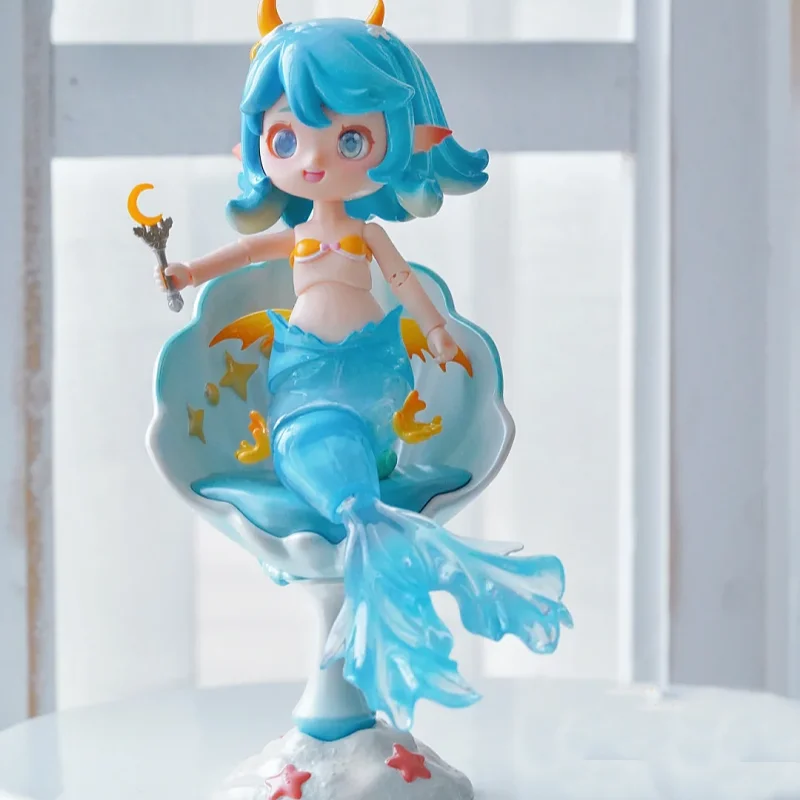 Genuine Mermaid Island Bjd Movable Doll Series Blind Box Mermaid Toy Exquisite And Interesting Toys Trendy Collectible Figurines view 4
