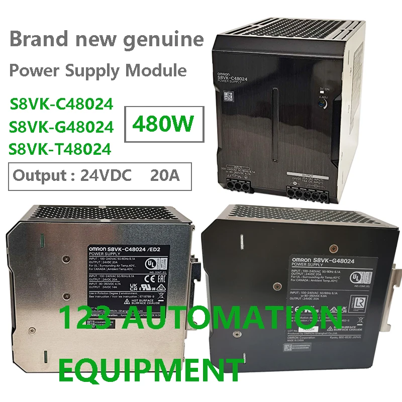 Authentic New Omron S8VK-C48024 S8VK-G48024 S8VK-T48024 Power Supply 24V 480W