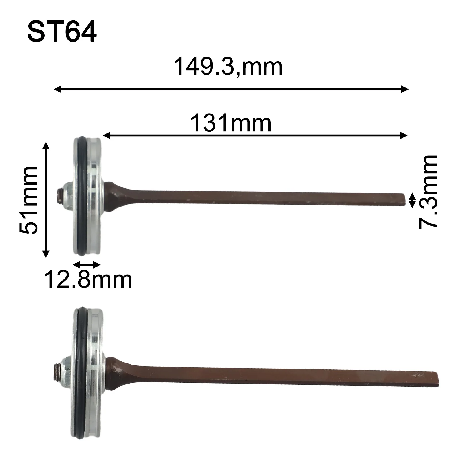 Aguja clavadora neumática, Material de acero de alta dureza y resistencia al desgaste para F30D/F30G/T50DC/ST64/P625B/1013J/422J