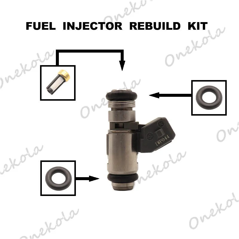 Fuel Injector repair kit Orings Filters for VW Van Goli Parati Santana Saveiro Polo 1.6/1.8L IWP-044