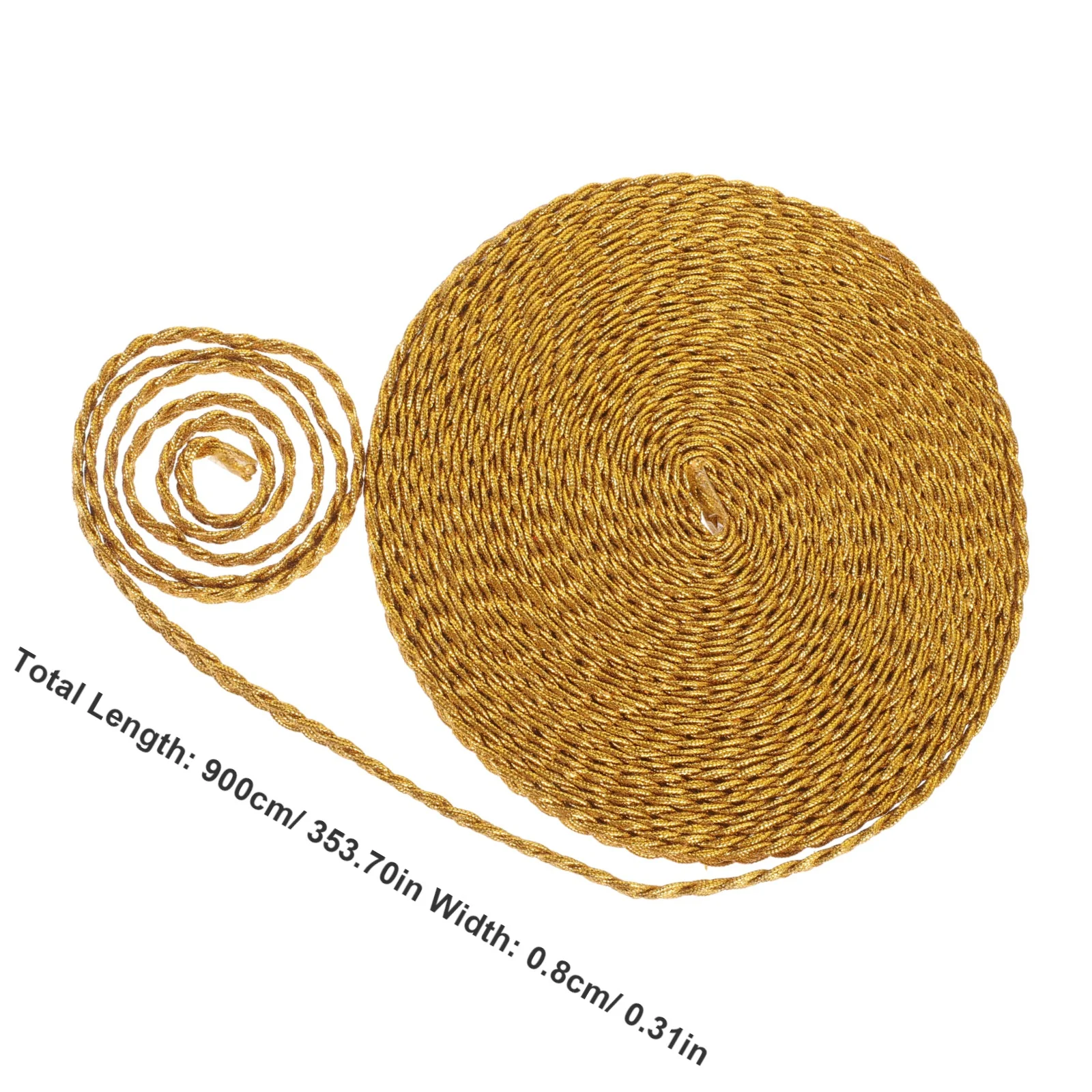 الذهب الدانتيل تقليم رائعة الزخرفية DIY الملابس الستار مفرش طاولة الزينة مقاومة للاهتراء قابل للغسل مضفر تقليم