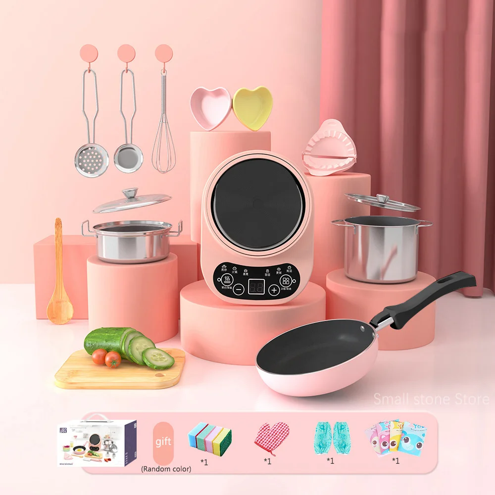 Simulation Kitchen Toys Real Cooking Small Kitchen Utensils Children Cooking Interest Development Educational Play House Toys