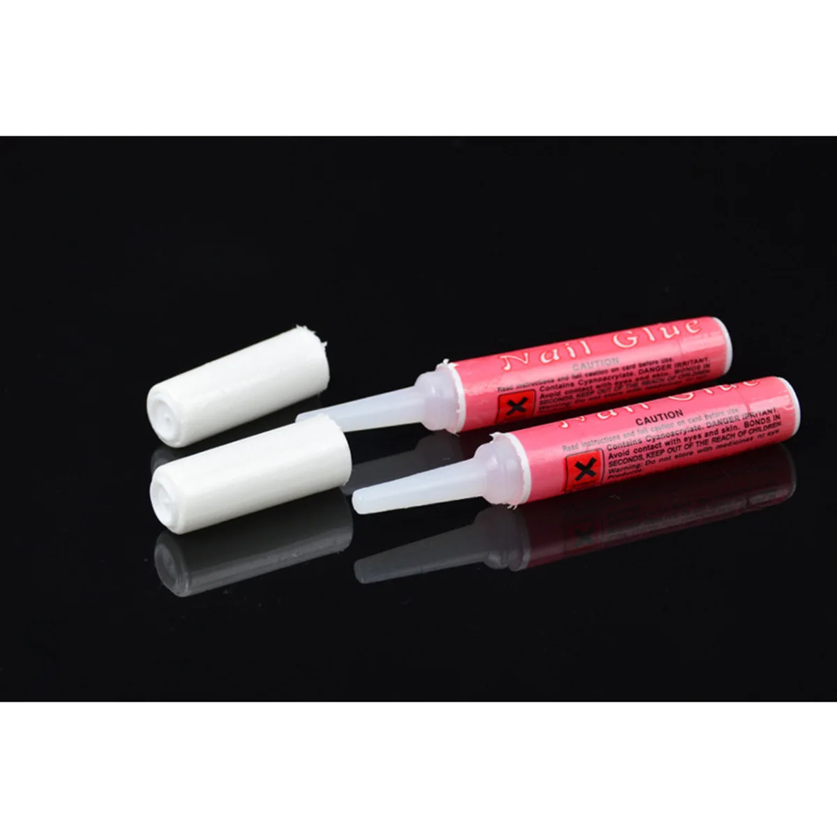 

5Pcs Nail Glue Acid-Free Odorless Non-Leak Strong Viscosity for Natural False Nails Acrylic Tips Rhinestones Nail Glue