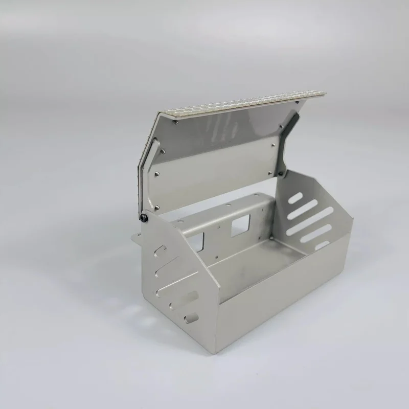 RC 1/14 1 Stück Metall-Werkzeugkasten für Tamiya Hydraulischer Bagger, Lader, Muldenkipper für SCANIA, MAN, VOLVO, Anhänger, Kipper, DIY-Teile – Detail 5