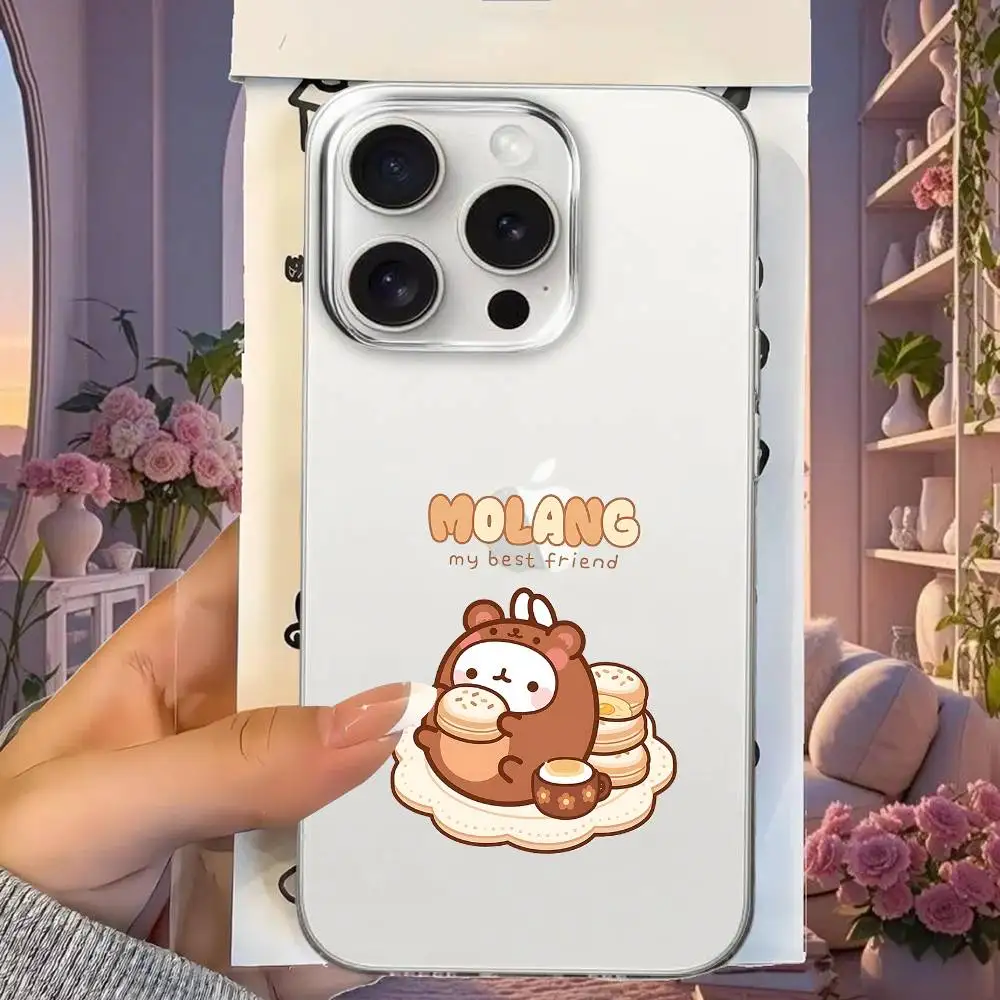 حافظة هاتف لطيفة M-Molang لهاتف آيفون 17 Air 11 12 13 14 15 16 17 Pro Max Plus غطاء ناعم مقاوم للصدمات