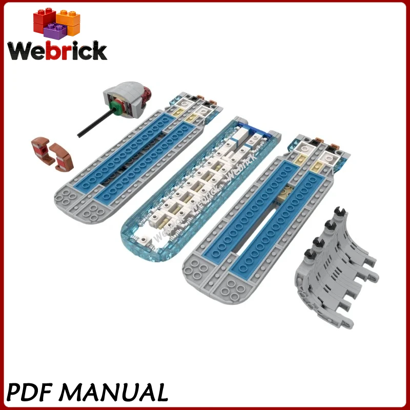 Replacement Warp Nacelle MOC Design for 10356 Enterprise Building Blocks Bricks Accessories