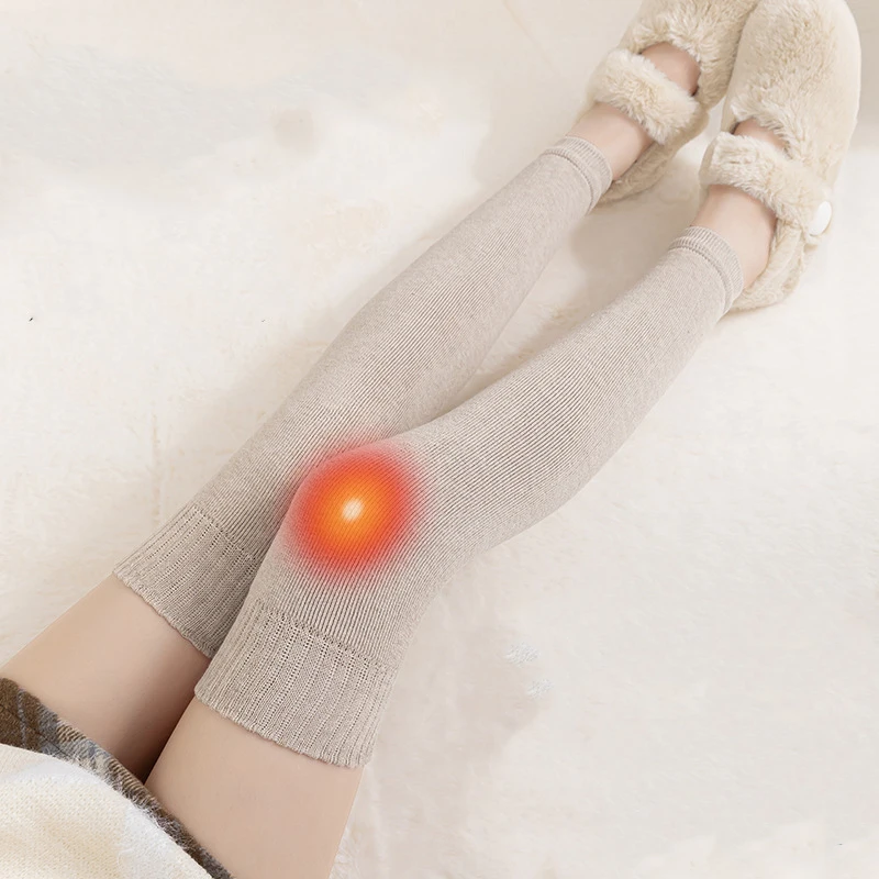 2 paia di calzini da yoga da donna spessi sopra il ginocchio autunnali e invernali casuali