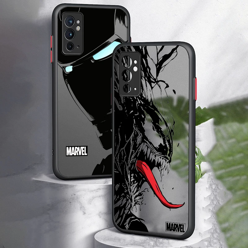 Marvel Spiderman Venom For OnePlus 11R 11 10T 10 10R 9RT 9T 9 8T 7T 6T 6 5T Pro TPU Frosted Translucent Phone Case