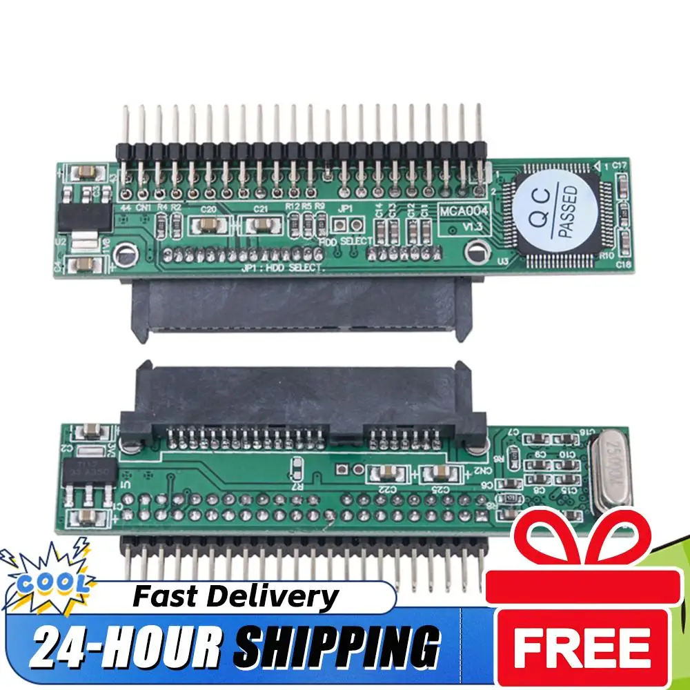 

Карта-адаптер для жесткого диска SATA-IDE 2,5 дюйма, чип JM20330, конвертер для жестких дисков, 7+15-контактный разъем (гнездо) на 44-контактный (штекер), горячая замена для ноутбуков