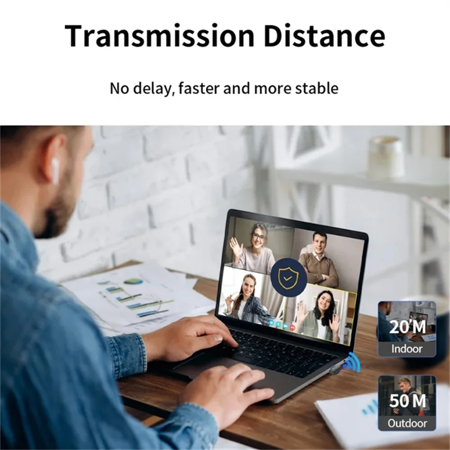 PC 노트북 용 Bluetooth 5.3 어댑터 스피커 마우스 키보드 용 USB Bluetooth 5.1 동글 수신기 음악 오디오 송신기 어댑터