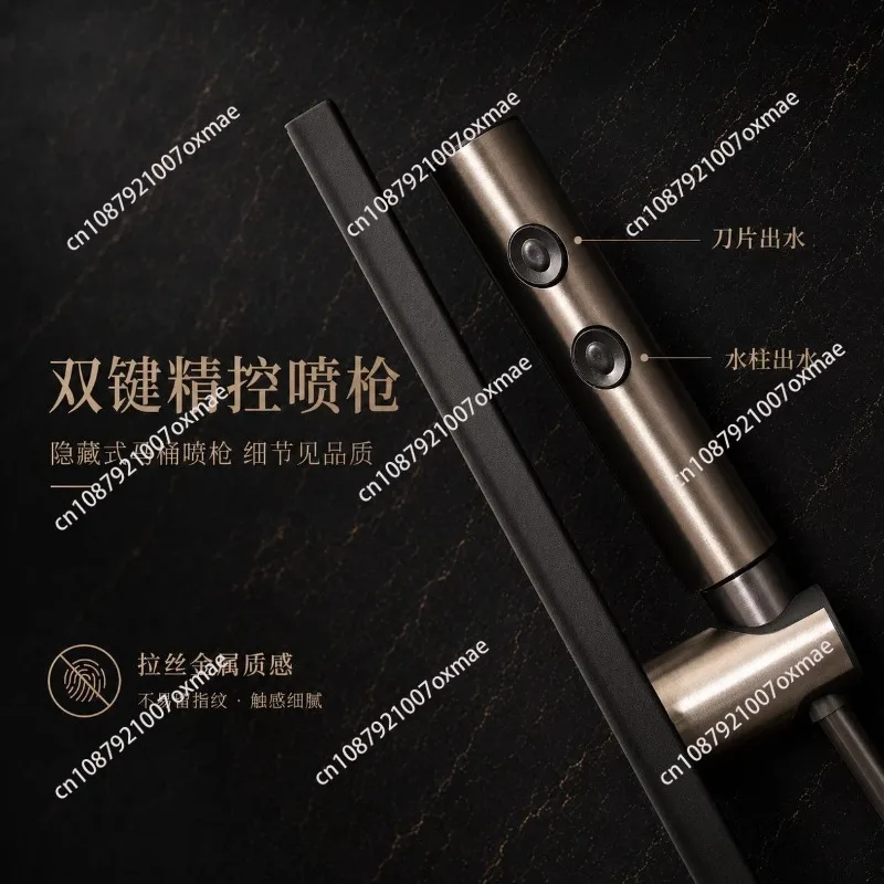 304 Bathroom Custom Hidden Stainless Steel Spray Gun Faucet Hotel Household Wall Toilet Brush Spray Gun
