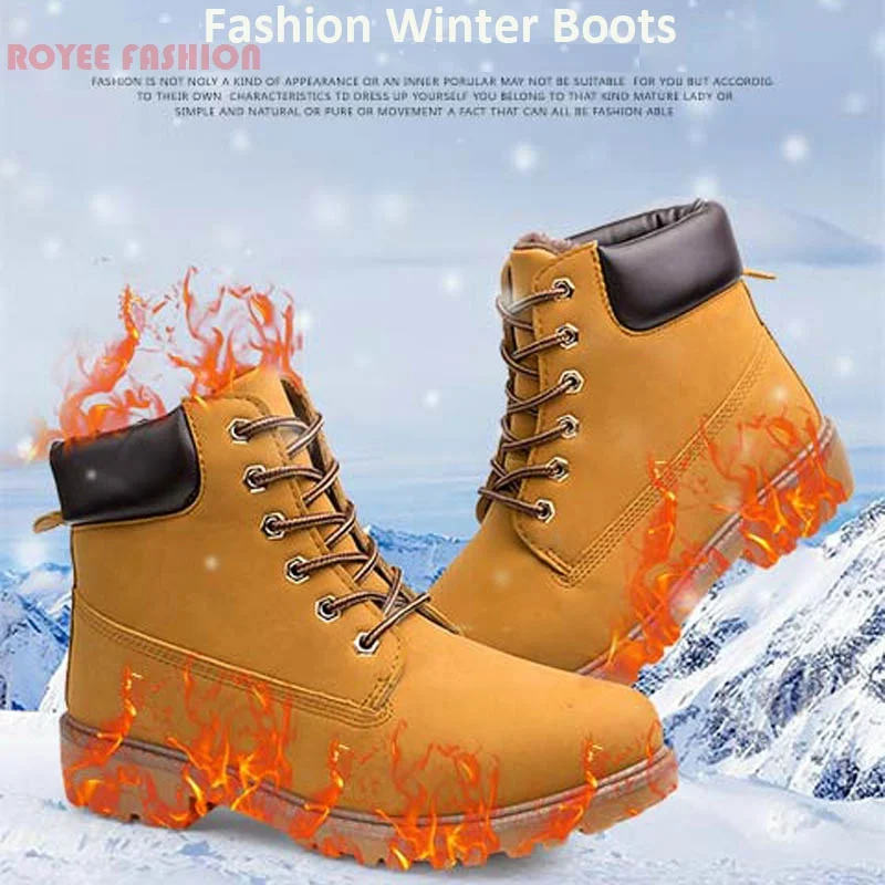 Women Boots Winter 2022 Autumn Winter Boots Men platform Fashion Winter Shoes Keep Warm Men\'s Boots Couple Ankle Botas mujer