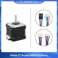 1.5A 42 Stepper Motor Nema 17 4-Lead 42BYGH Motor 17HS4401S Stepper Motor with 4 Pin Dupont Cable 3D Printer Parts