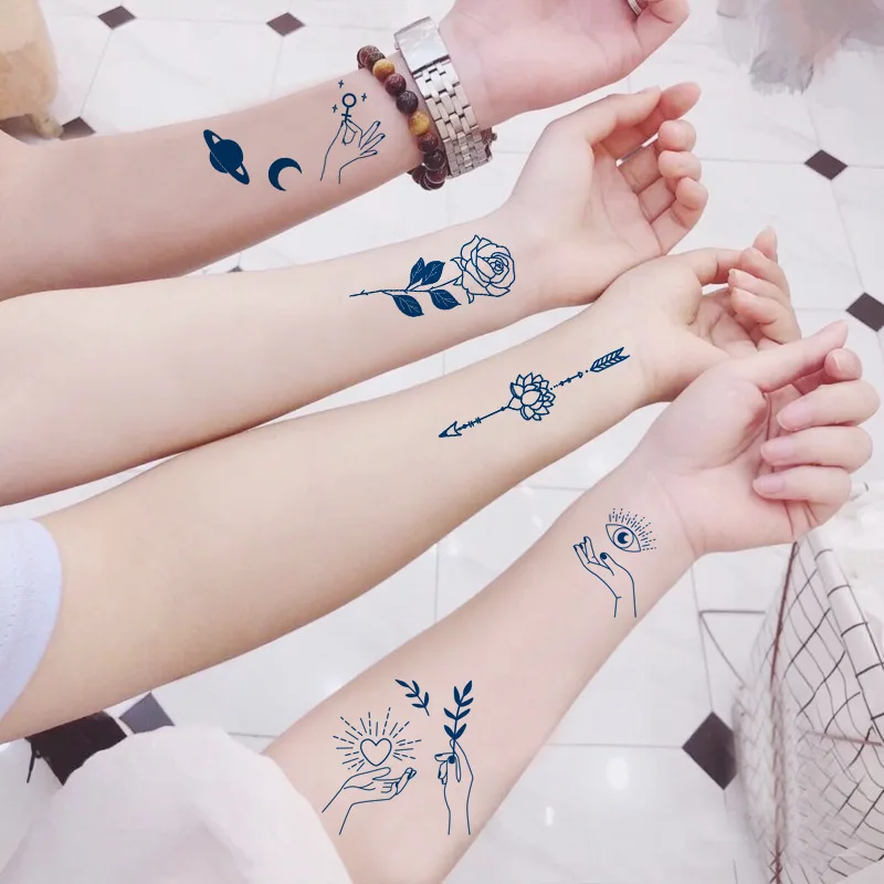 Juice Tattoo Stickers Tattoo Stickers Lasting For 15 Days Herbal Semi-permanent Tattoo Stickers