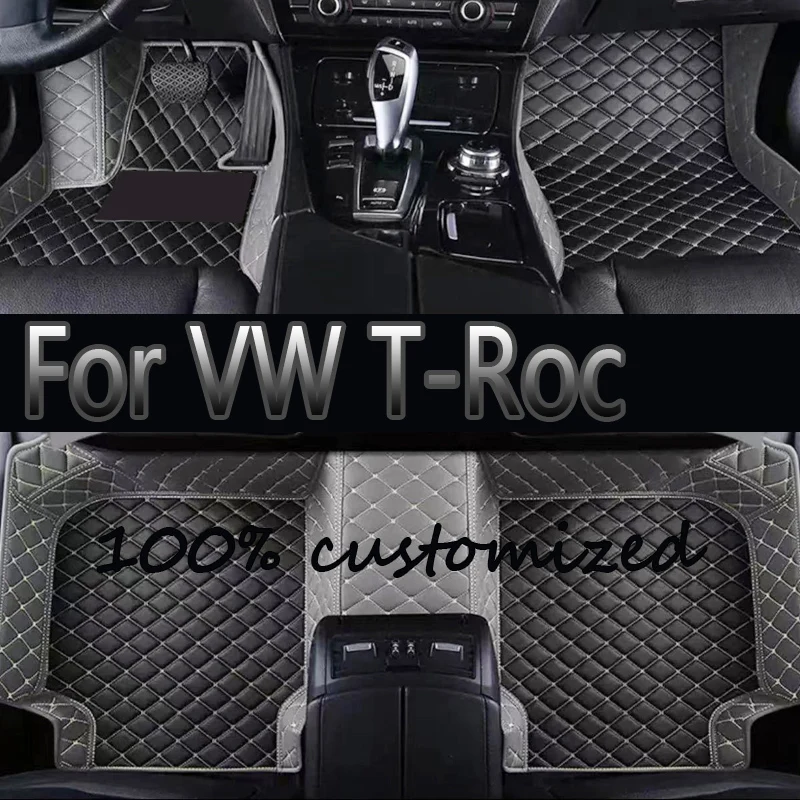 

Автомобильные коврики для VW T-Roc A11 AC7 2018 2019 2020, водонепроницаемые автомобильные коврики, автомобильные аксессуары