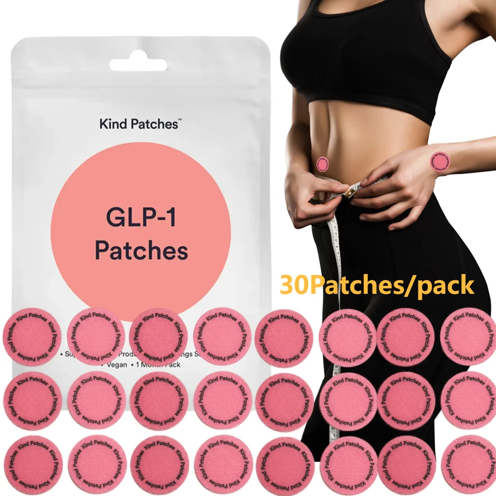 30pcs GLP-1 Patches Slimming Patch, Fat- Patch, Weight Management Appetite- Suppressant The Patch Remedy Metabolise Patches
