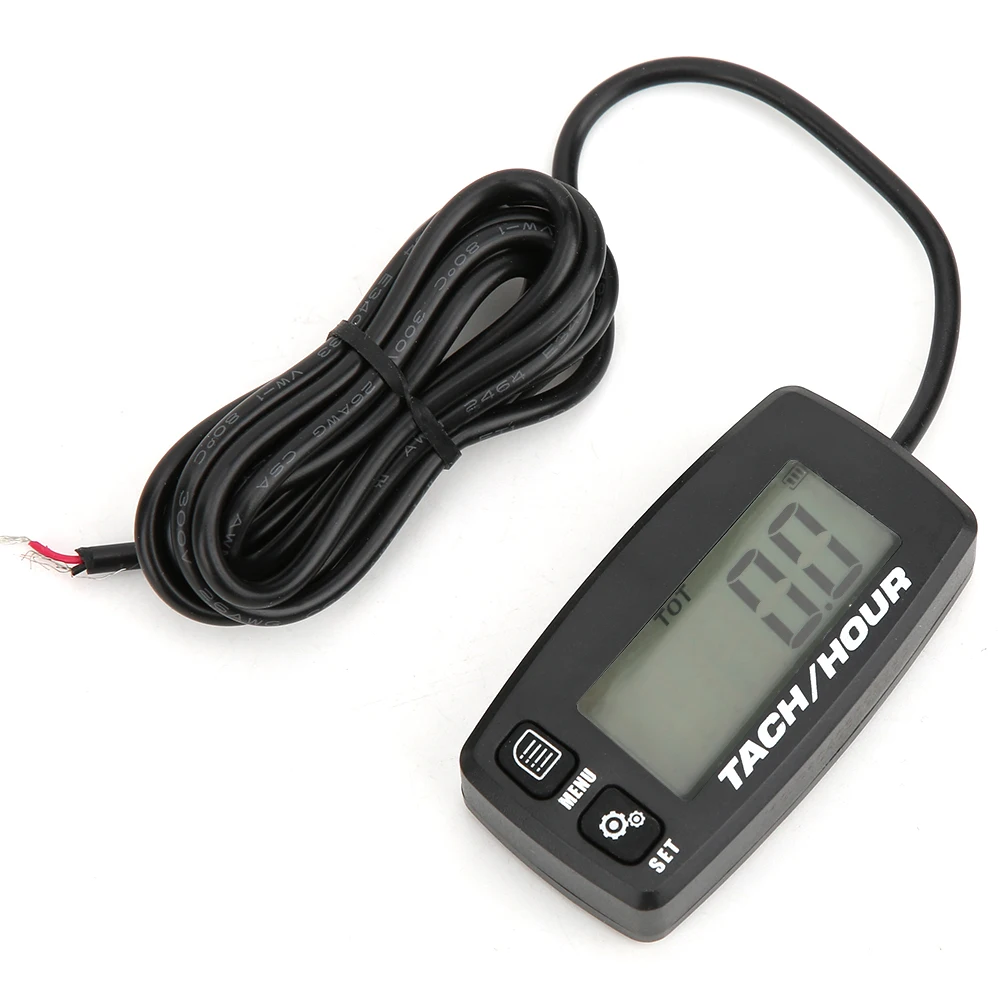 Hour Gauge Hour Meter Portable Digital Hour Meter Counter Multifunction Accessory for Chainsaw Mower Generator Digital