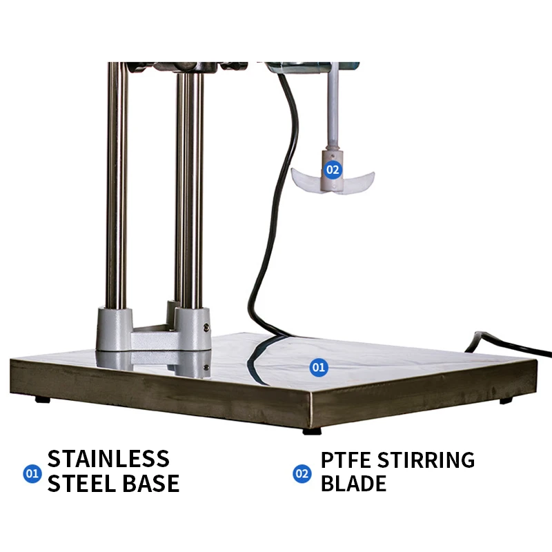 

S312-120W Лабораторный электрический миксер с цифровым дисплеем Преобразование частоты Промышленный коммерческий электрический миксер 10-20л