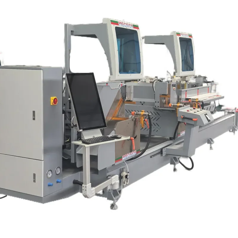 Aluminum profile numerical control double head precision cutting saw, door and window processing equipment, double head saw