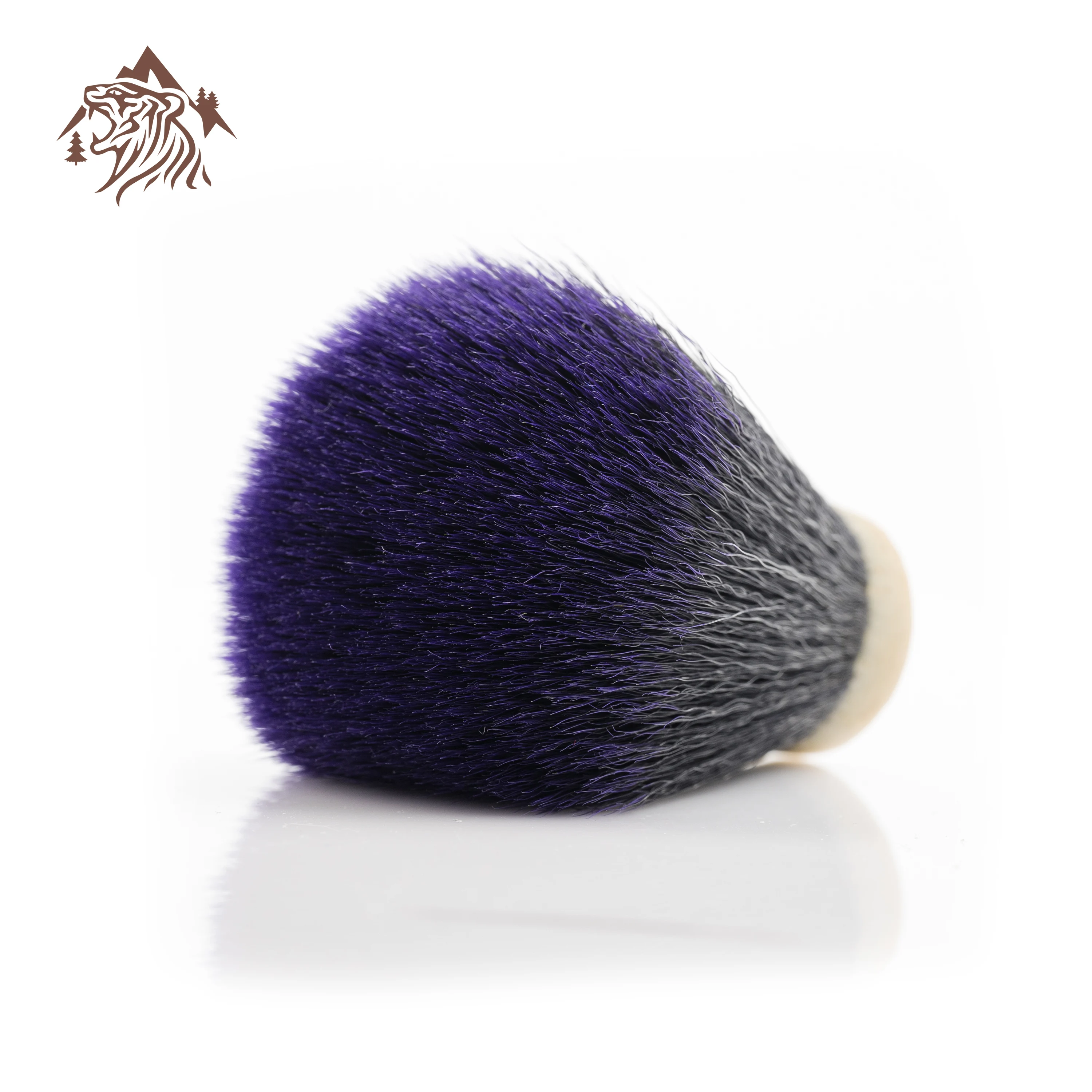 OUMO BRUSH- Purple Tuxedo synthetic hair knots shaving brush knots