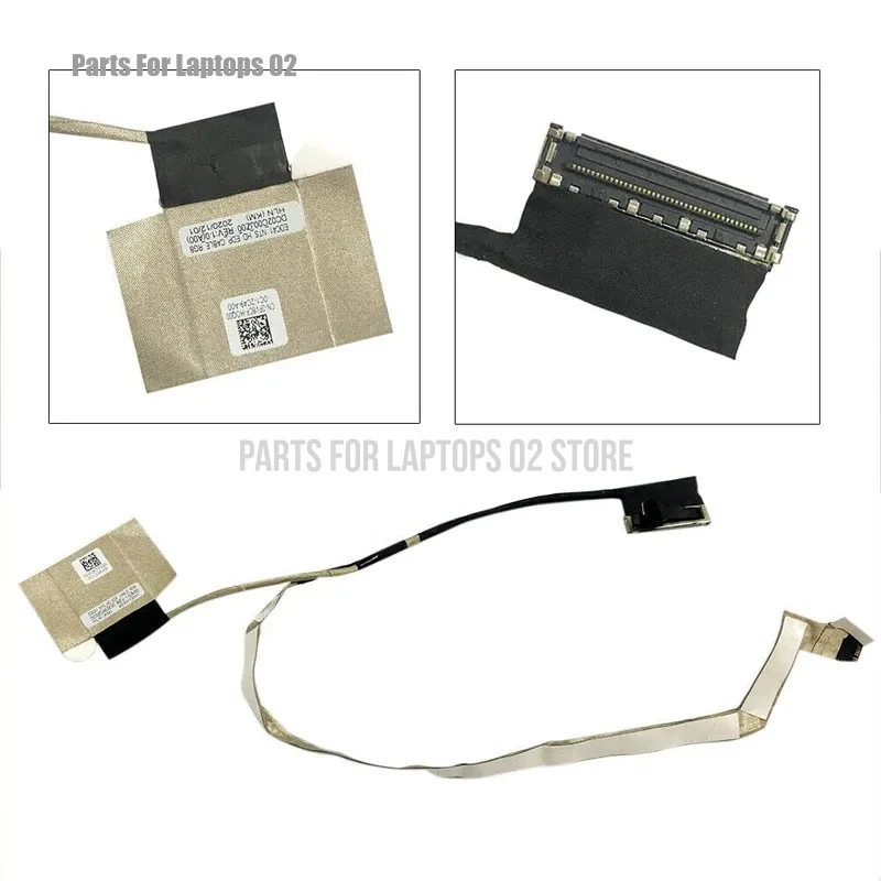 For Dell Latitude 5400 5401 P98G 5410 5402 5405 5411 NO-Touch 30PIN RGB 0FV8CF DC02C00JZ00 LCD LVDS EDP Video Display Flex Cable