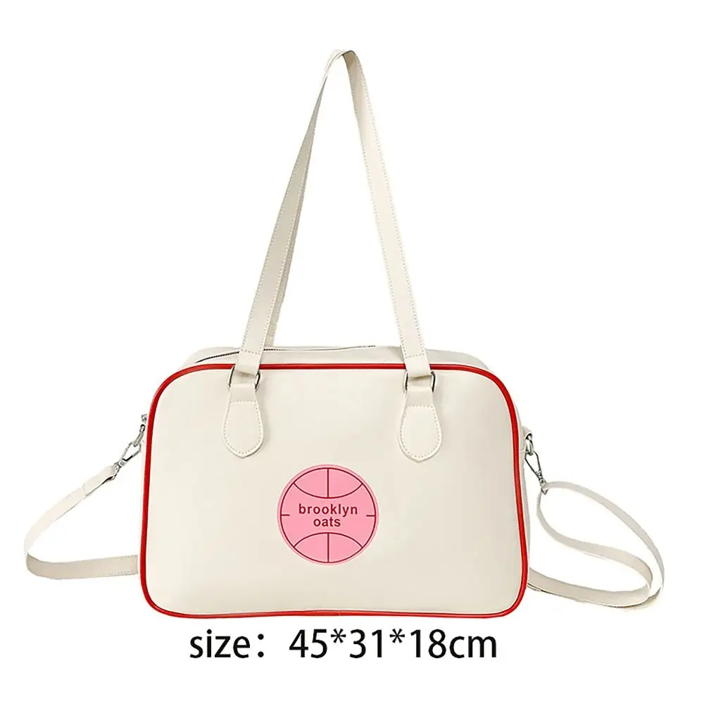 Crossbody Travel Bag Convenient Large Capacity Portable Luggage Tote Bag PU Duffel Bag Business Trip