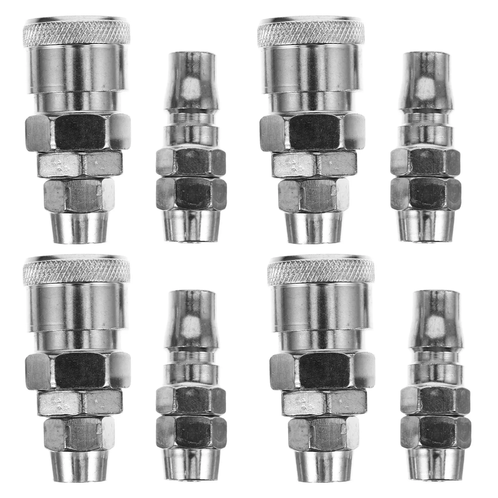 

4 шт. быстроразъемных пневматических соединителей для воздушных шлангов, герметичные фитинги для компрессоров, быстросъемные пневматические коннекторы