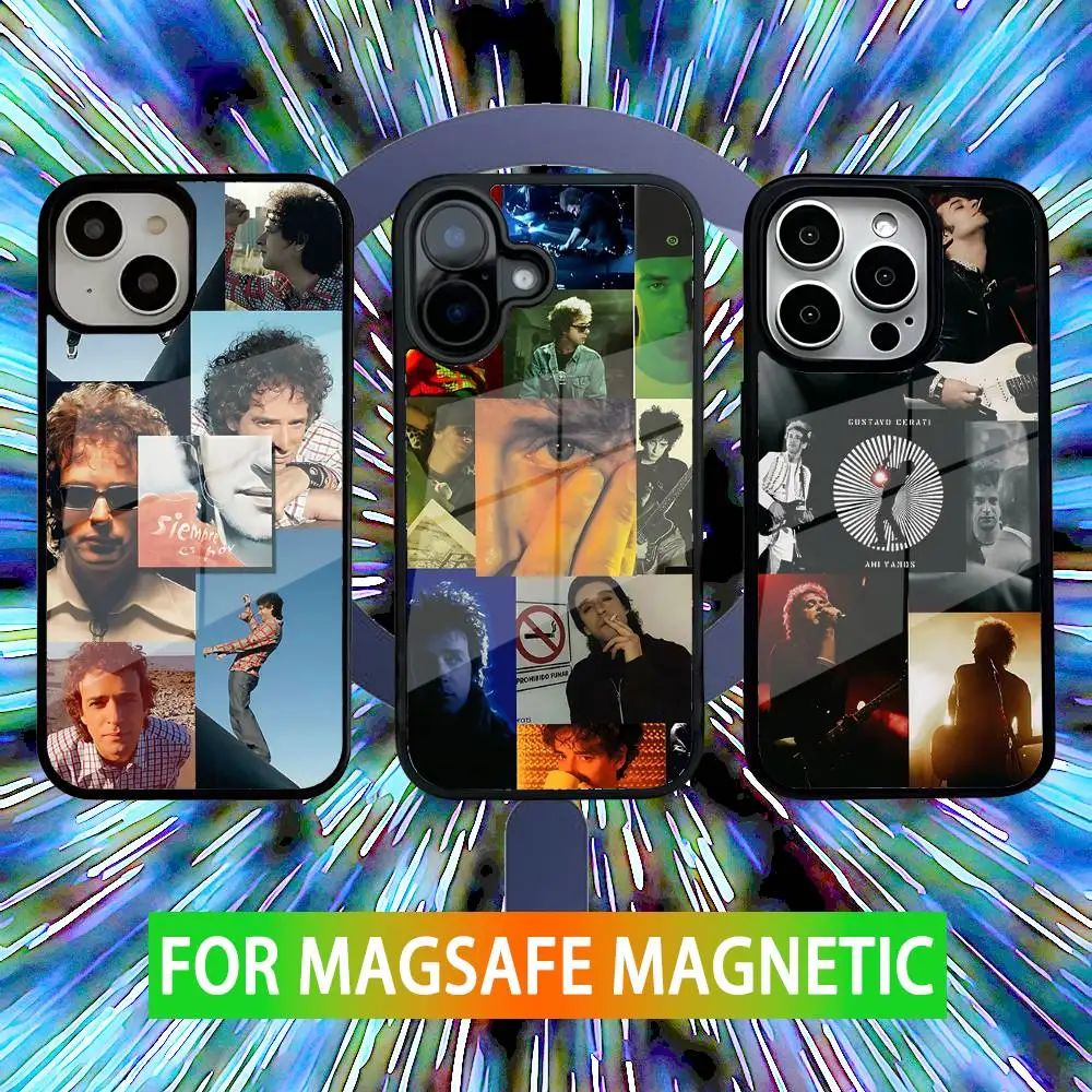 

G-Gustavo Cerati Soda Phone Case For iPhone 16,15,14,13,12,11,Pro,Max,Plus,Mini,SE New Magsafe Magnetic Wireless Charging