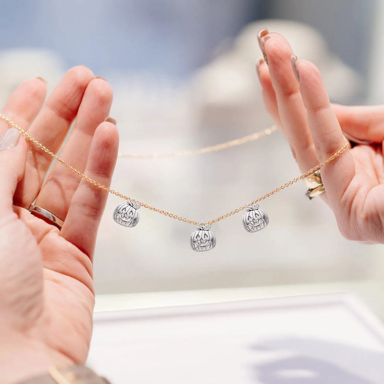 

10 шт. подвесок в форме тыквы из сплава для изготовления украшений своими руками, аксессуары для ожерелий и браслетов на Хэллоуин, товары для рукоделия