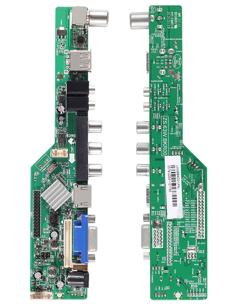 Nowy 3663 kontroler płyta sterownicza uniwersalny pilot do telewizora LCD płyta sterownicza sygnału cyfrowego DVB-C DVB-T2 DVB-T rosyjski USB Play V53