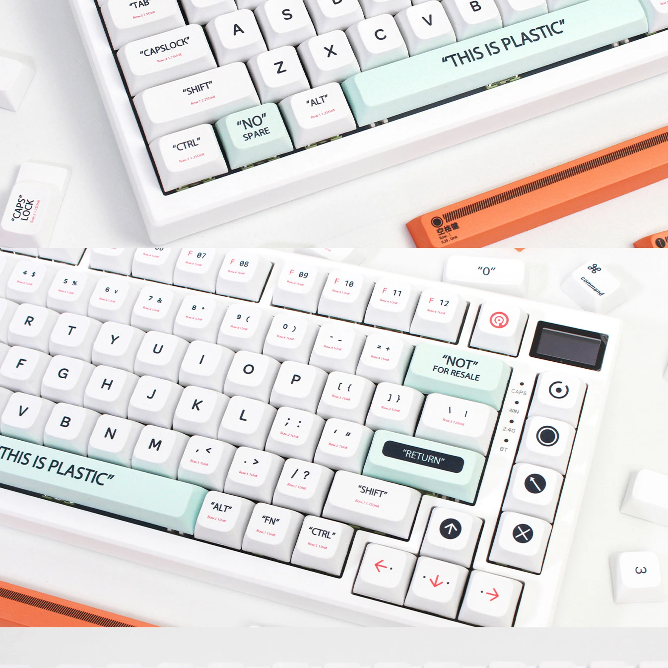 XDA Altezza Tastiera meccanica sferica Keycap Materiale PBT Sublimazione Mestiere Trasferimento di calore Artigianato Tema plastico (Solo copritasti)