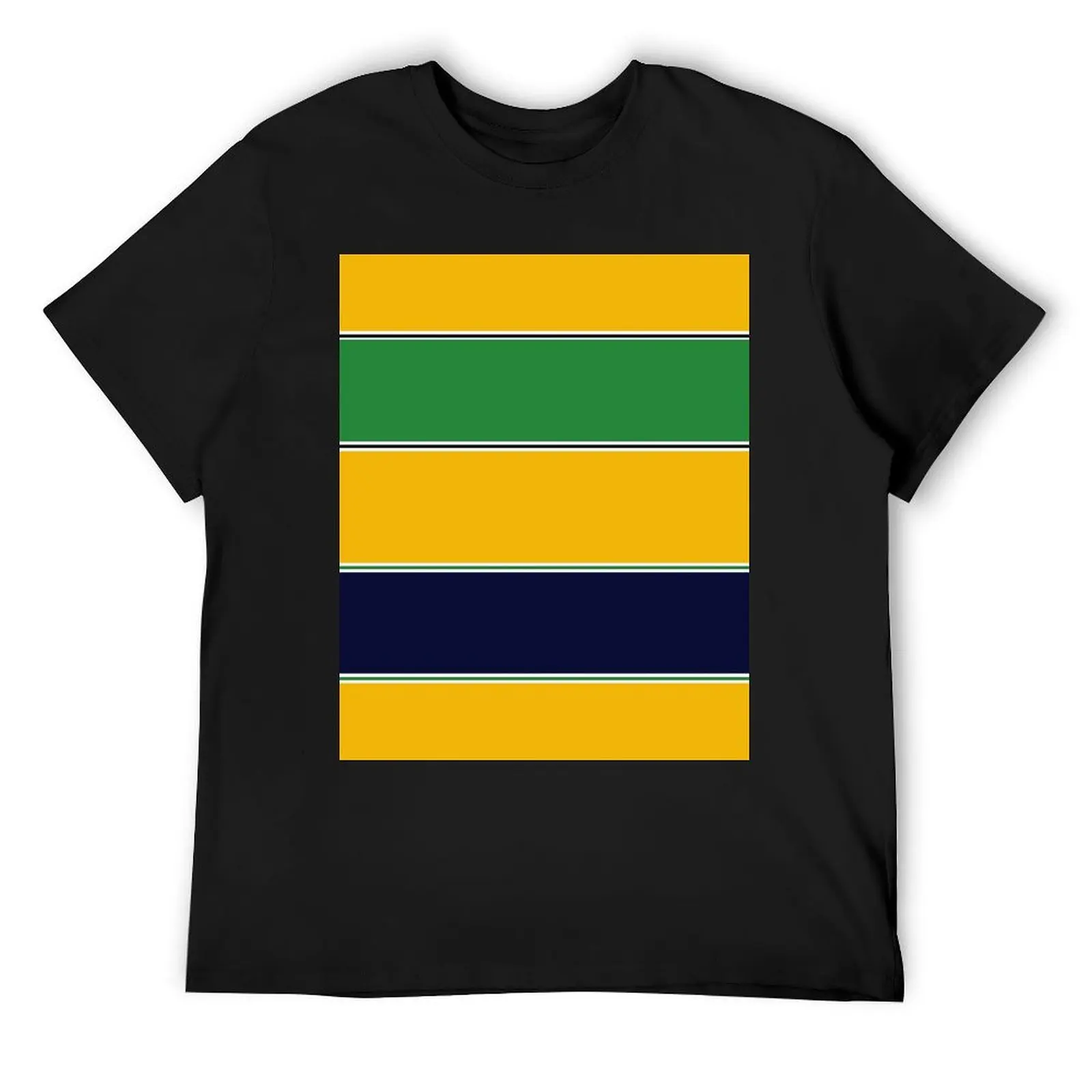 Ayrton Senna Colour Scheme T-Shirt sweat anime clothes shirts graphic fruit of the loom mens t shirts