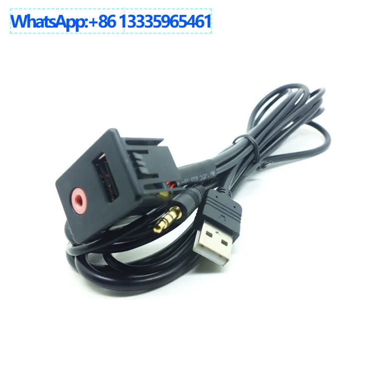 

5 шт. автомобильный AUX + USB-переключатель сиденья, розетка для модификации автомобиля, разъем aux, USB-разъем, аксессуары для модификации звука