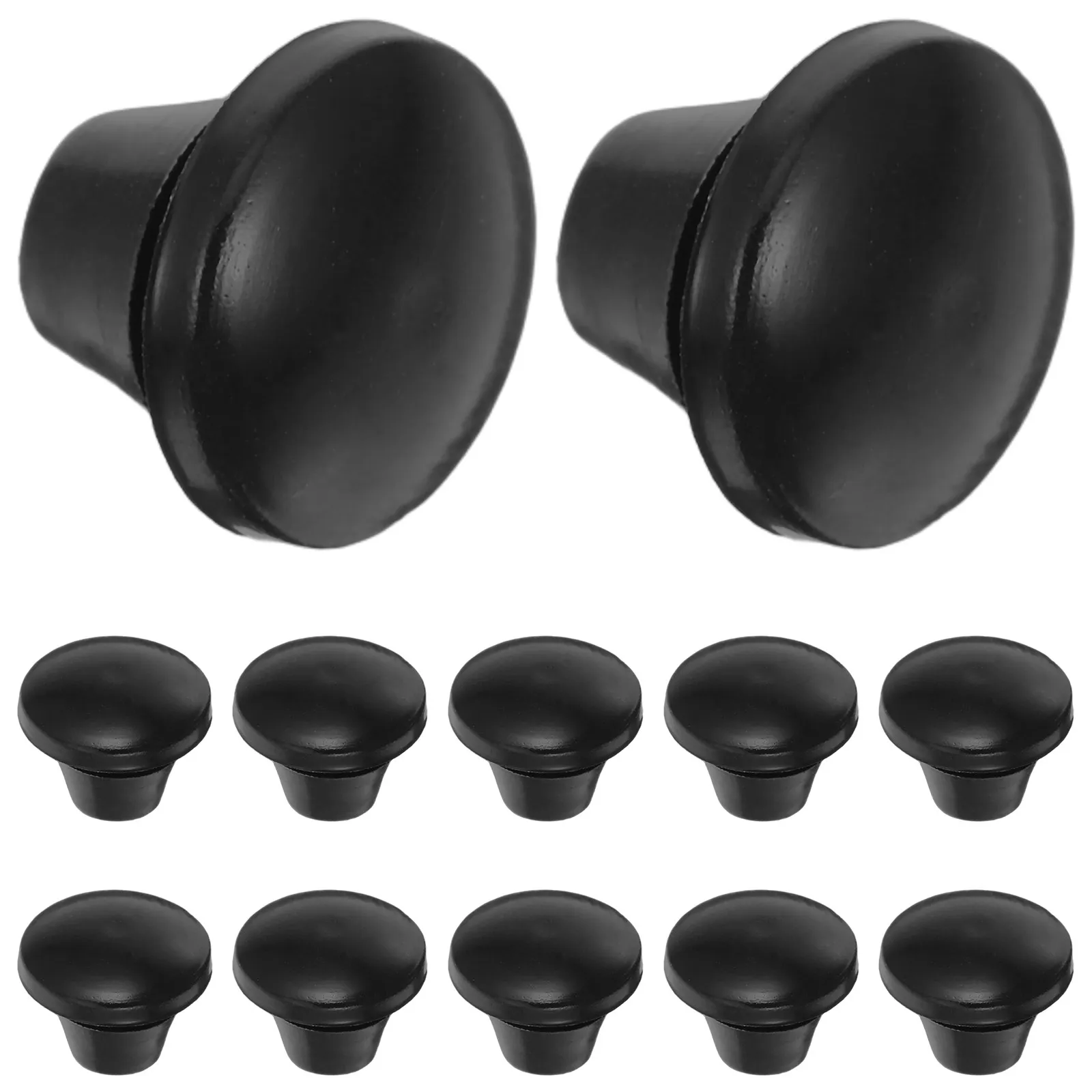 20Pcs Rubber Sealing Plugs Versatile Comfortable Tapered Conical Bung for Sealing Holes Anti-Collision Bumpers Door Shock Pads